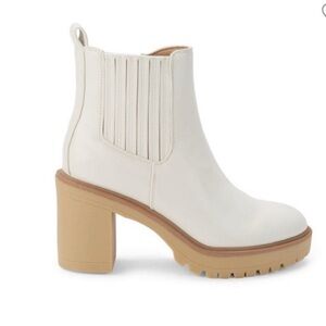 Dolce Vita Castero H20 Ivory Heeled Boots